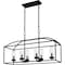 Quoizel Thatcher Linear Chandelier 6 Lights Earth Black THA636EK - alternate 1